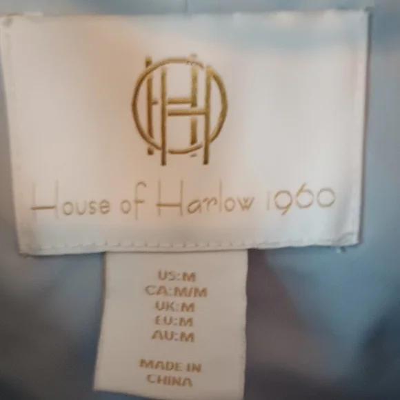 House of Harlow 1960 Blue Blazer with Wide Lapels and Relaxed Fit - Picture 3 of 12